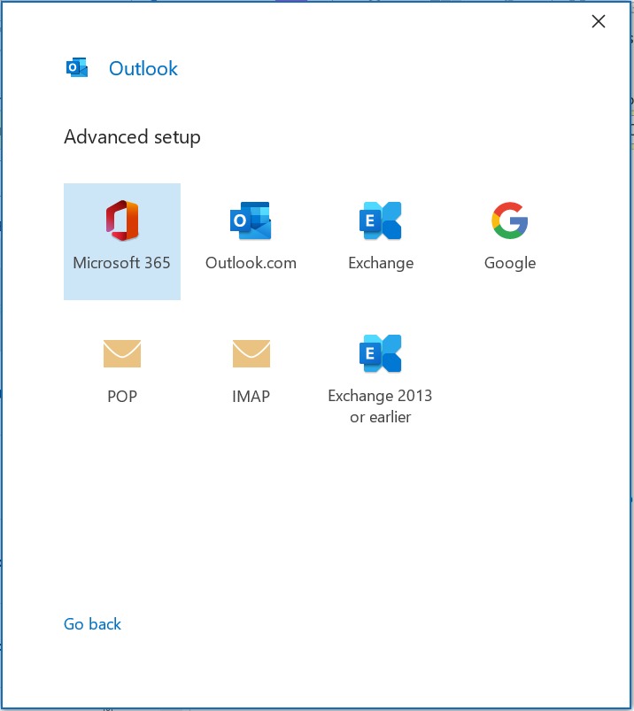 IMAP Access Webmail in Outlook